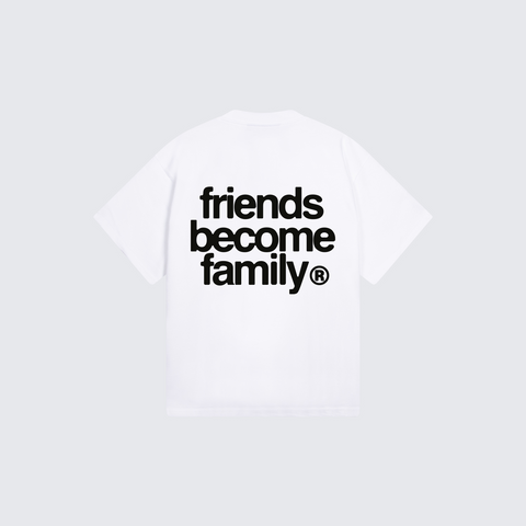 The FBF Chalk White T-shirt is crafted from 340 GSM premium white cotton jersey for heavyweight comfort and durability.
