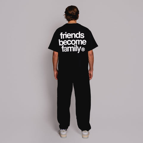 The FBF Obscura T-shirt is crafted from 340 GSM premium black cotton jersey for heavyweight comfort and durability.