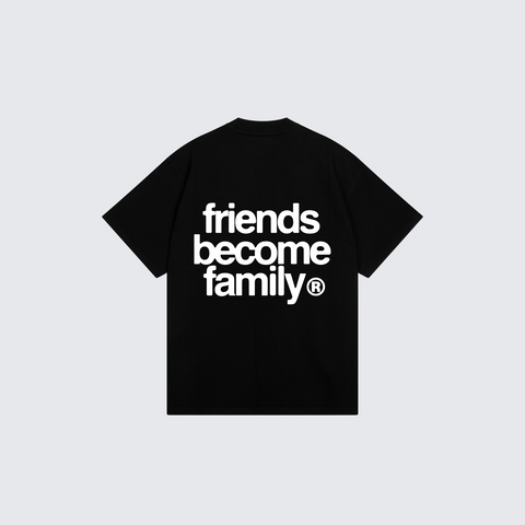 The FBF Obscura T-shirt is crafted from 340 GSM premium black cotton jersey for heavyweight comfort and durability.