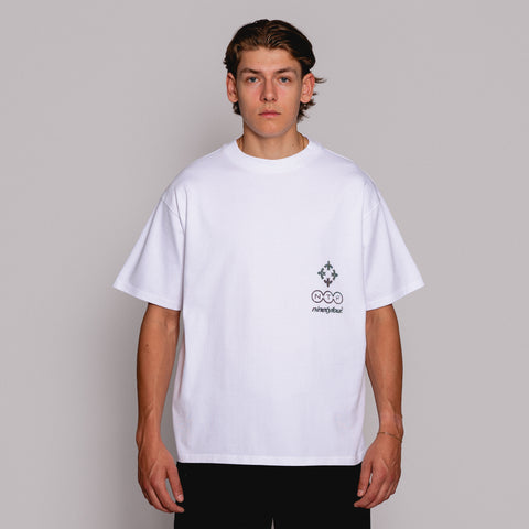 The FBF Tierra T-shirt is crafted from 340 GSM premium white cotton jersey for heavyweight comfort and durability.