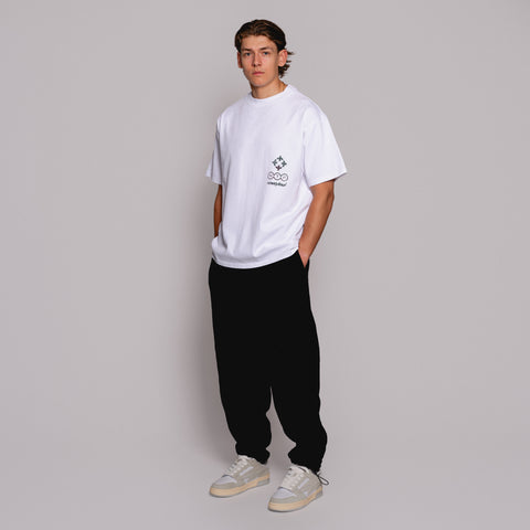 The FBF Tierra T-shirt is crafted from 340 GSM premium white cotton jersey for heavyweight comfort and durability.
