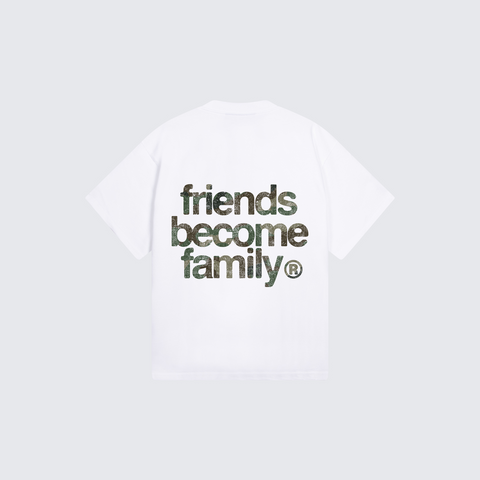 The FBF Tierra T-shirt is crafted from 340 GSM premium white cotton jersey for heavyweight comfort and durability.