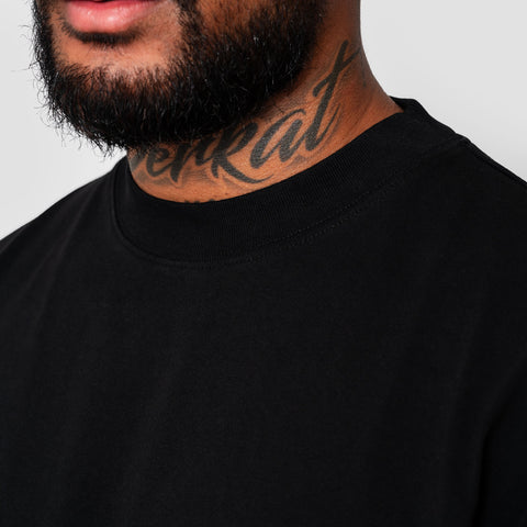 BLACK BLANK T-SHIRT - BASE