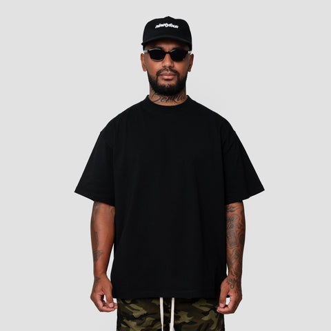 BLACK BLANK T-SHIRT - BASE