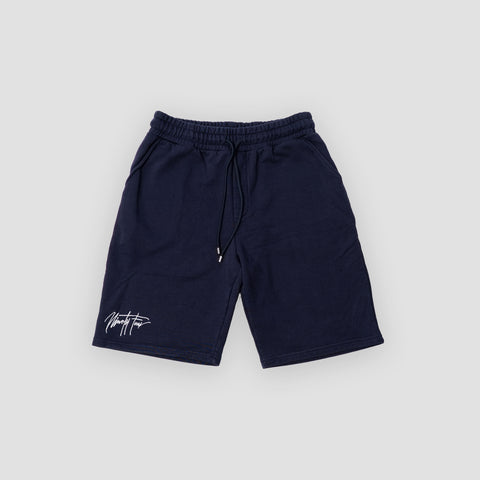 NAVY SCRIPT SHORT