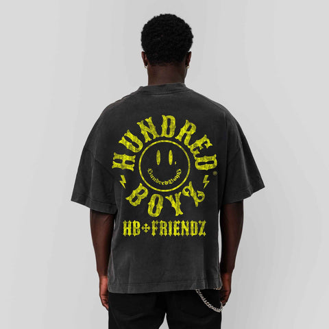 HB+FRIENDZ OFFICIAL ACID WASH T-SHIRT
