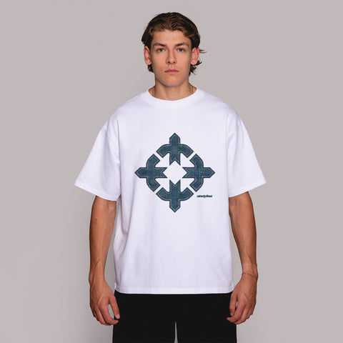 NINETYFOUR THE DENIM FRACTURE TSHIRT