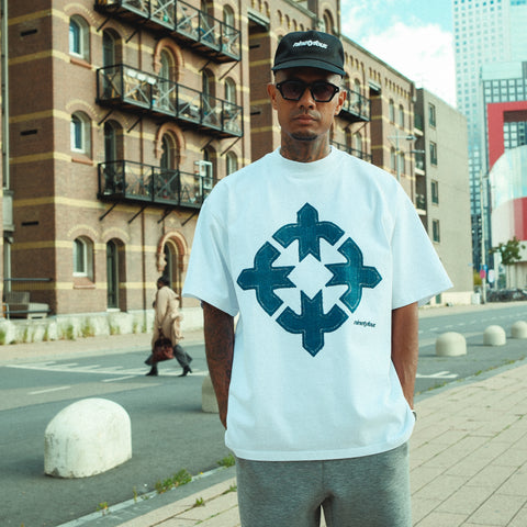 NINETYFOUR THE DENIM FRACTURE TSHIRT